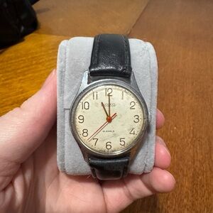 Classic Black and Cream Men's Watch